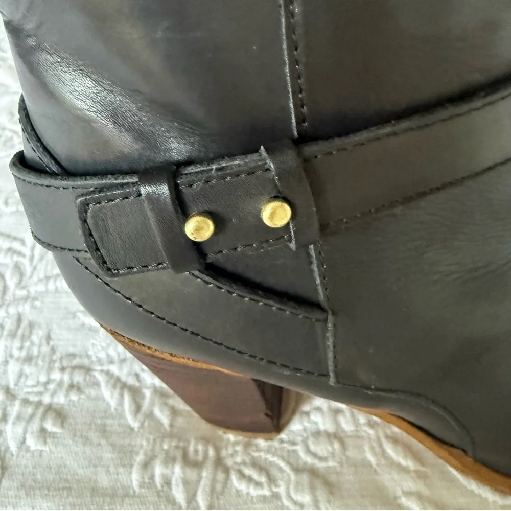 Boden black leather